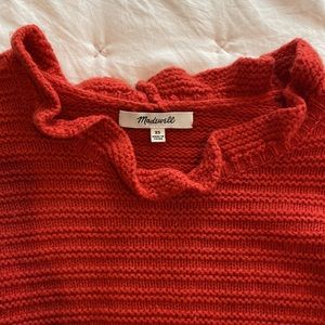 Madewell ruffle sweater